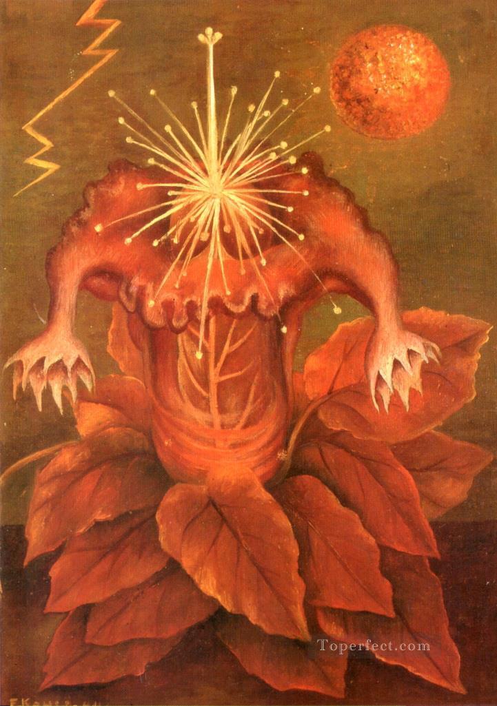 Flower of Life Flame Flower feminism Frida Kahlo Oil Paintings